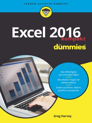 cover image of Excel 2016 für Dummies kompakt